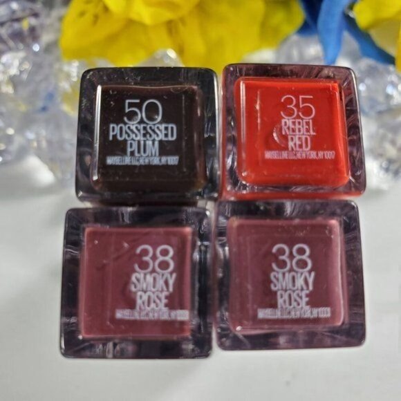 Maybelline Vivid Matte Gel Lip Gloss New York Lip Color Smoky Rose Make Up - Picture 5 of 8